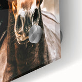 Majestic Horse Close-Up Wall Art | Rustic Farmhouse Decor for Country Homes