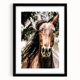 Majestic Horse Close-Up Wall Art | Rustic Farmhouse Decor for Country Homes