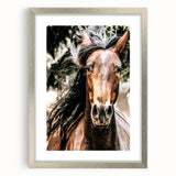Majestic Horse Close-Up Wall Art | Rustic Farmhouse Decor for Country Homes