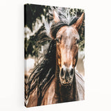 Majestic Horse Close-Up Wall Art | Rustic Farmhouse Decor for Country Homes