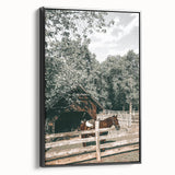 Rustic Horse & Barn Wall Art | Farmhouse Decor for Country-Style Homes