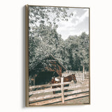 Rustic Horse & Barn Wall Art | Farmhouse Decor for Country-Style Homes