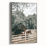 Rustic Horse & Barn Wall Art | Farmhouse Decor for Country-Style Homes