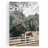 Rustic Horse & Barn Wall Art | Farmhouse Decor for Country-Style Homes