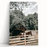 Rustic Horse & Barn Wall Art | Farmhouse Decor for Country-Style Homes