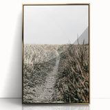 Solitary Grass Path Wall Art | Rustic Farmhouse Decor for Tranquil Homes