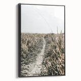 Solitary Grass Path Wall Art | Rustic Farmhouse Decor for Tranquil Homes