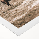 Serene Horse in Field Wall Art | Rustic Farmhouse Decor for Country Homes