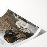 Mountain Cow Grazing Wall Art | Rustic Farmhouse Decor for Country Homes