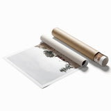 Snowy Farmhouse in Winter Wall Art | Rustic Farmhouse Decor for Homes