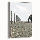 Peaceful Horse Grazing Wall Art | Rustic Farmhouse Decor for Country Homes