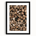 Stacked Firewood Wall Art | Rustic Farmhouse Decor for Cozy Homes