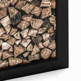 Stacked Firewood Wall Art | Rustic Farmhouse Decor for Cozy Homes