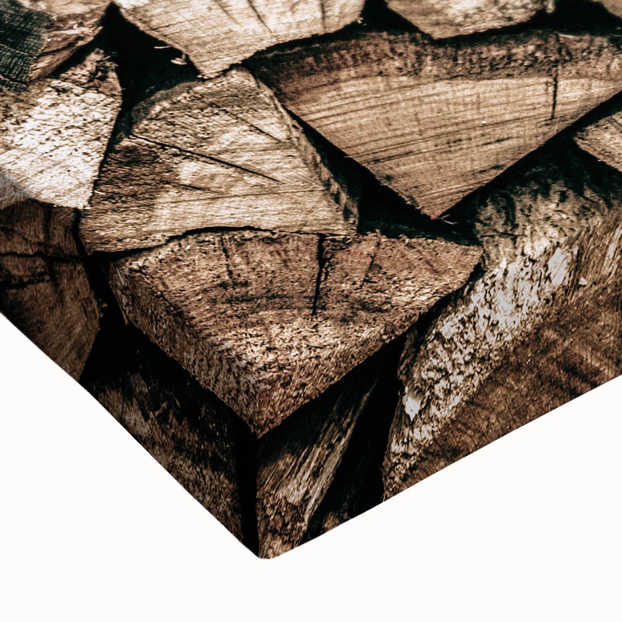 Stacked Firewood Wall Art | Rustic Farmhouse Decor for Cozy Homes