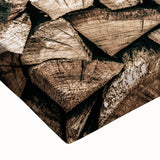 Stacked Firewood Wall Art | Rustic Farmhouse Decor for Cozy Homes