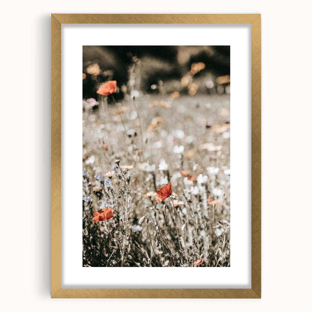 Wildflower Meadow Wall Art | Rustic Farmhouse Decor for Nature Lovers