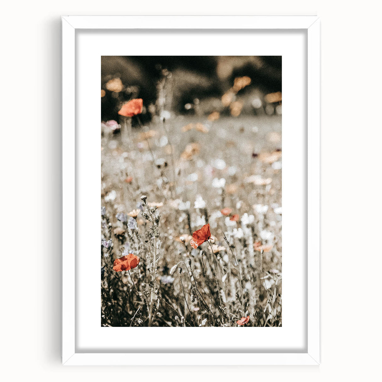 Wildflower Meadow Wall Art | Rustic Farmhouse Decor for Nature Lovers