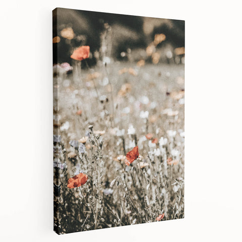 Wildflower Meadow Wall Art | Rustic Farmhouse Decor for Nature Lovers