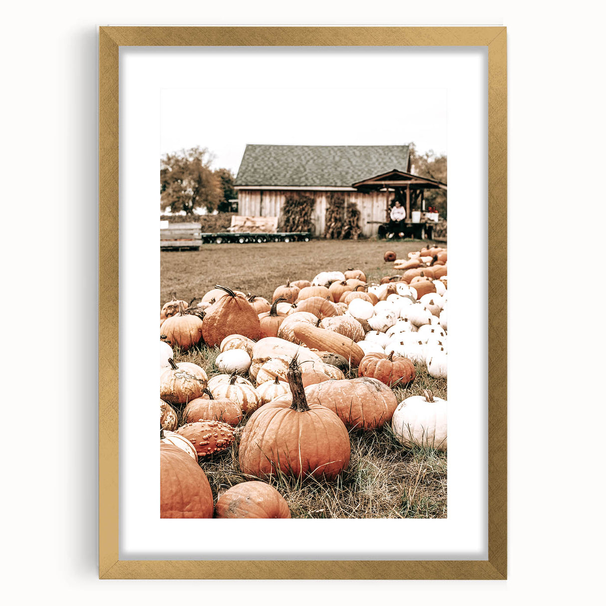 Rustic Pumpkin Harvest Wall Art | Farmhouse Decor for Fall Homes
