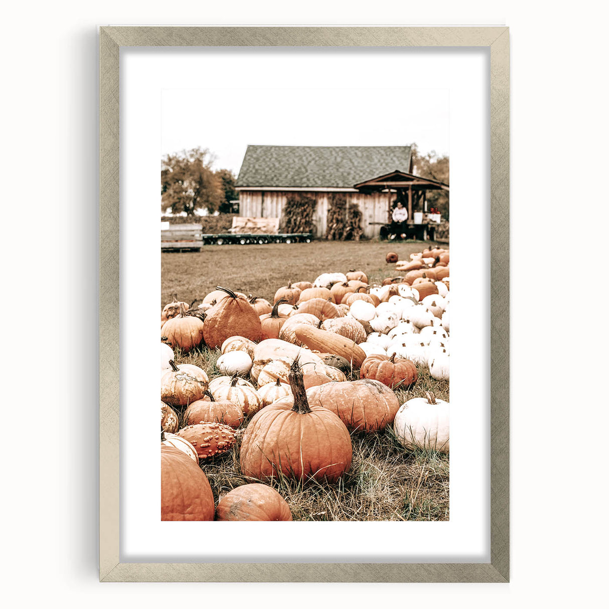 Rustic Pumpkin Harvest Wall Art | Farmhouse Decor for Fall Homes