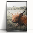 Highland Cow Farmhouse Wall Art | Rustic Country Decor | Animal Print