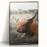 Highland Cow Farmhouse Wall Art | Rustic Country Decor | Animal Print