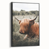 Highland Cow Farmhouse Wall Art | Rustic Country Decor | Animal Print