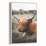 Highland Cow Farmhouse Wall Art | Rustic Country Decor | Animal Print