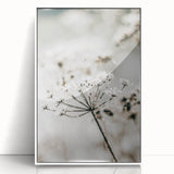 Frosted Wildflower Wall Art | Rustic Farmhouse Decor for Serene Spaces