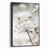 Frosted Wildflower Wall Art | Rustic Farmhouse Decor for Serene Spaces