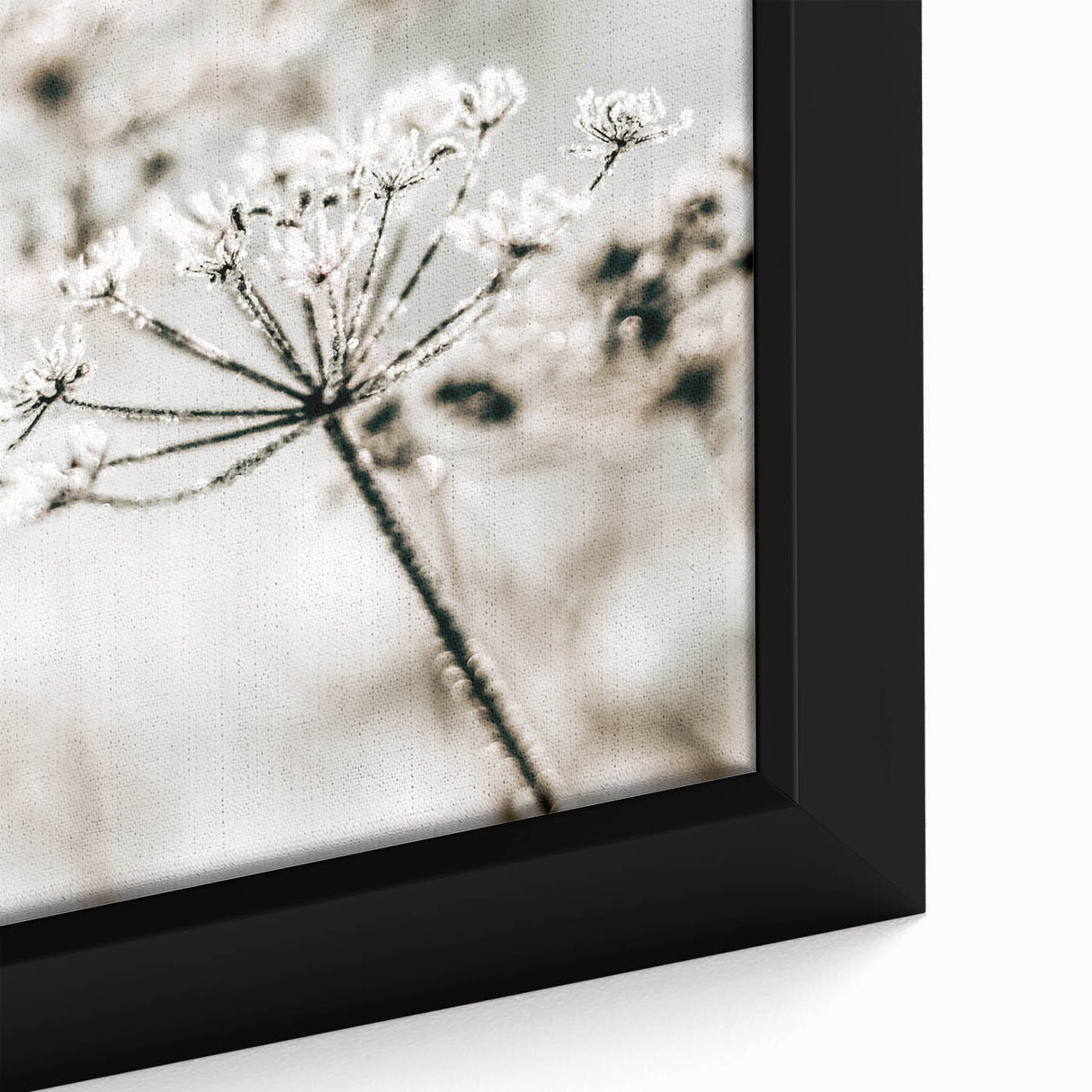 Frosted Wildflower Wall Art | Rustic Farmhouse Decor for Serene Spaces