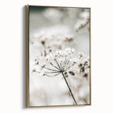Frosted Wildflower Wall Art | Rustic Farmhouse Decor for Serene Spaces