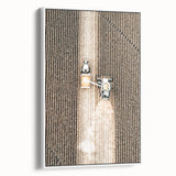 Aerial Tractor in Field Wall Art | Rustic Farmhouse Decor for Country Homes