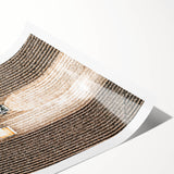 Aerial Tractor in Field Wall Art | Rustic Farmhouse Decor for Country Homes