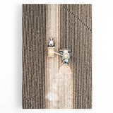 Aerial Tractor in Field Wall Art | Rustic Farmhouse Decor for Country Homes