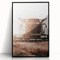 Harvester in Action Wall Art | Rustic Farmhouse Decor for Country Homes