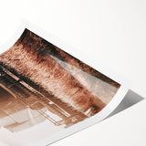 Harvester in Action Wall Art | Rustic Farmhouse Decor for Country Homes