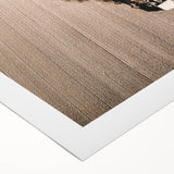 Aerial Farmhouse Wall Art of Harvesting Tractor - Rustic Country Decor