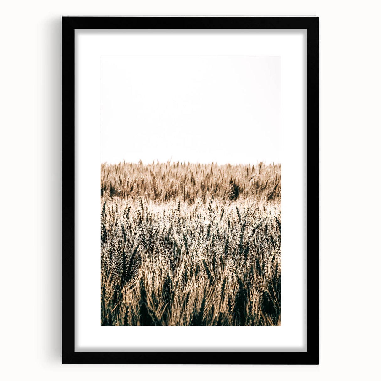 Golden Wheat Field Farmhouse Wall Art - Rustic Country Style Decor
