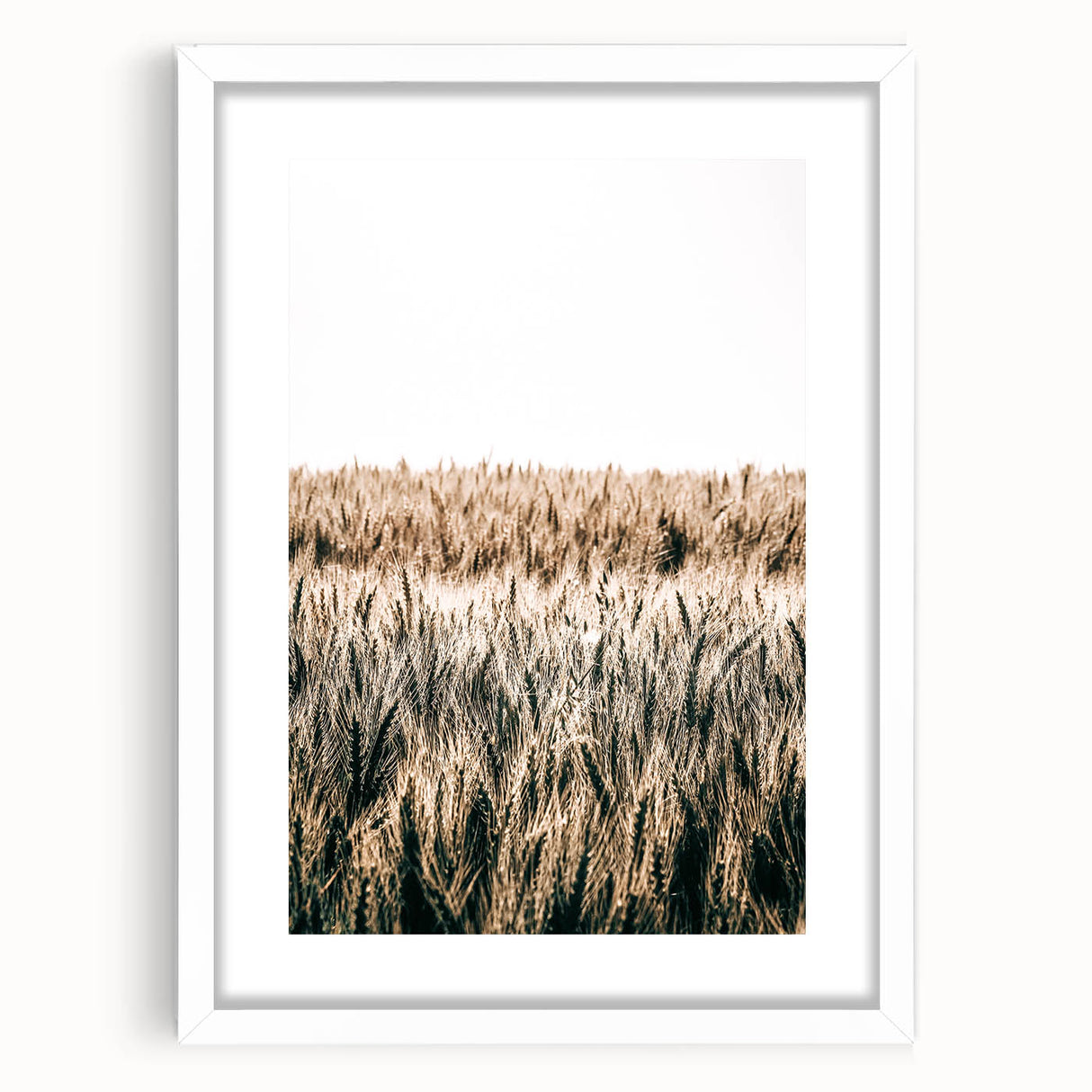 Golden Wheat Field Farmhouse Wall Art - Rustic Country Style Decor
