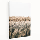 Golden Wheat Field Farmhouse Wall Art - Rustic Country Style Decor