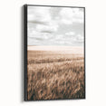 Farmhouse Wall Art of Wheat Field and Sky - Rustic Country Style Decor