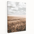 Farmhouse Wall Art of Wheat Field and Sky - Rustic Country Style Decor