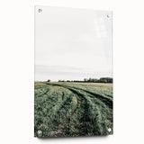 Farmhouse Wall Art of Lush Green Field Path - Rustic Country Style Decor