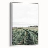 Farmhouse Wall Art of Lush Green Field Path - Rustic Country Style Decor