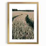 Farmhouse Wall Art of Wheat Field Path - Rustic Country Style Decor
