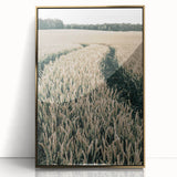 Farmhouse Wall Art of Wheat Field Path - Rustic Country Style Decor
