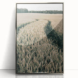 Farmhouse Wall Art of Wheat Field Path - Rustic Country Style Decor