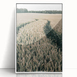 Farmhouse Wall Art of Wheat Field Path - Rustic Country Style Decor
