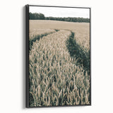 Farmhouse Wall Art of Wheat Field Path - Rustic Country Style Decor